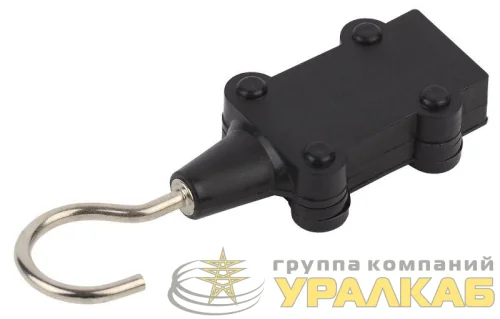 Заглушка ERABL-ZK для Белт-лайт с крюком (на 2 жил.) черн. Эра 