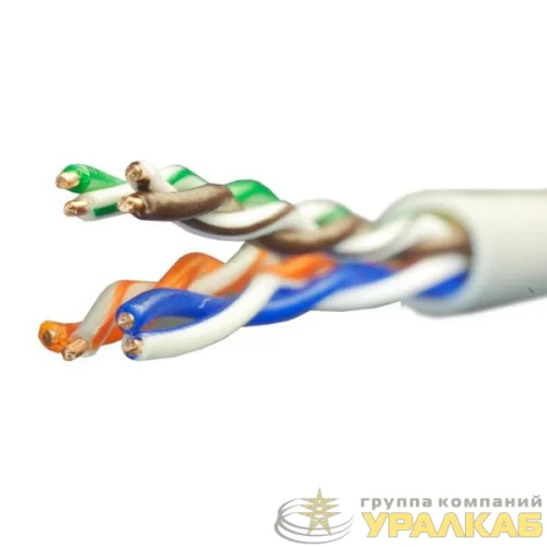 Кабель витая пара U/UTP кат.5E 4х2х24AWG solid Cu PVC Standart (м) SUPRLAN 01-0328-9 детальная картинка