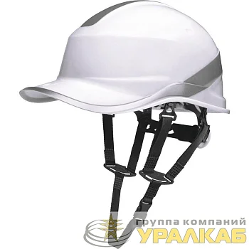 Каска защитная BASEBALL DIAMOND V UP из ABS бел. с храповым механизмом Delta Plus DIAM5UPBCFLBS