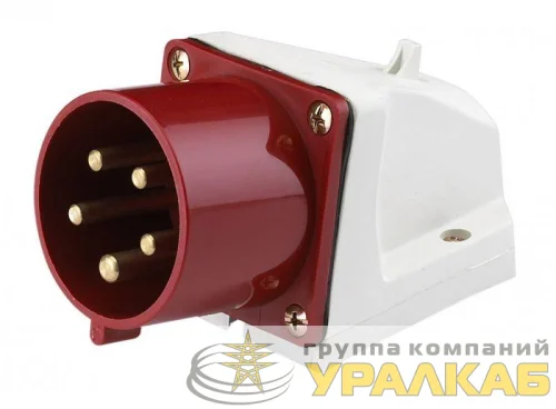 Вилка стационарная 525 32А 3P+PE+N 380В IP44 ВС-102 DEKraft 26024DEK детальная картинка