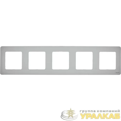 Рамка 5-м Inspiria алюм. IEK 