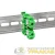 Колодка клеммная JXB-2.5/35 (25а) зел. EKF plc-jxb-2.5/35gn детальная картинка