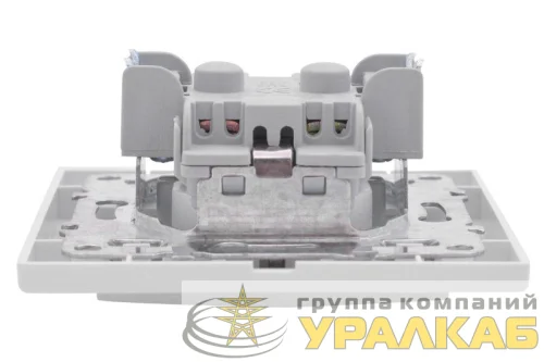 Розетка 1-м СП Минск 16А IP20 с заземл. защ. шторки бел. Basic EKF ERR16-028-100 детальная картинка