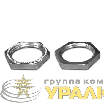 Гайка М20х1.5 заземляющая никелир. латунь DKC 6006EMC-20