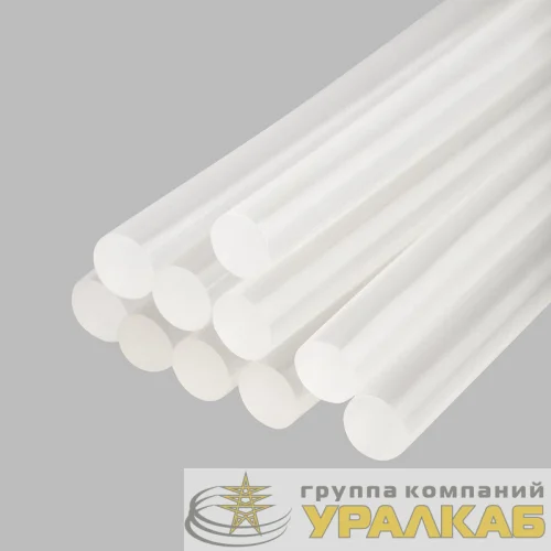 Стержень клеевой d=7.4мм L=200мм прозрачные (уп.10шт) Rexant 09-1103 детальная картинка