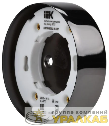 Светильник накладной под лампу GX53 черн. IEK LUPB0-GX53-1-K02 детальная картинка