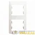 Рамка 2-м Glossa вертикал. перламутр SE 