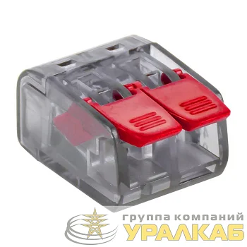 Клемма строительно-монтажная СМК 221-412 2-проводная 0.2-4кв.мм (уп.100шт) PROxima EKF plc-smk-221-412