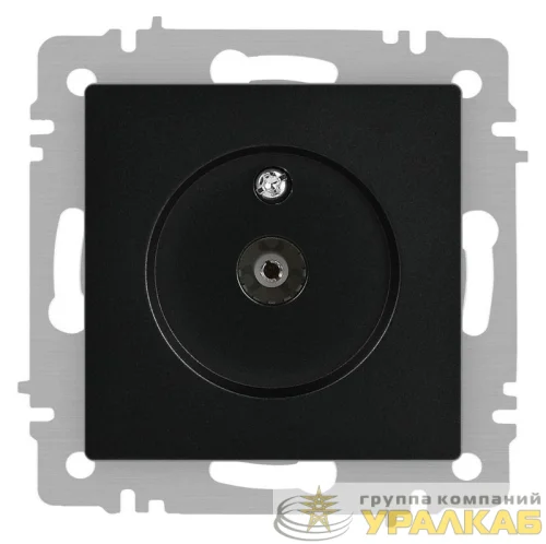Розетка телевизионная одиночная TV СП Accent 6-301-05 IP20 антрацит Intro
