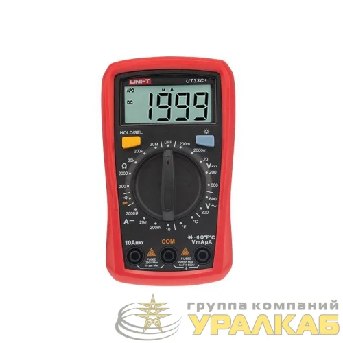 Мультиметр портативный UT33C+ с измер. температуры прозвонка UNI-T 13-0057 детальная картинка