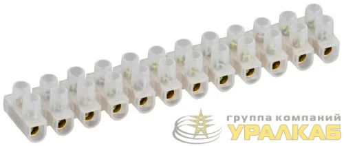 Колодка клеммная ЗВИ-20 4-10кв.мм 12пар GENERICA UZV10-020-010-K01-10-G детальная картинка