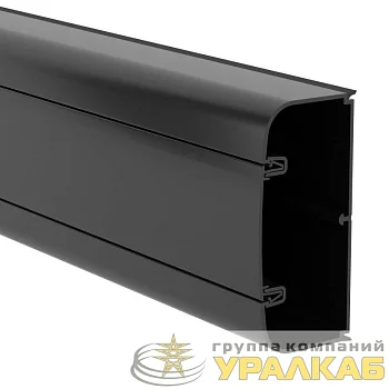 Кабель-канал 110х50 L2000 пластик с фрон. крыш. черн. DKC 01050A