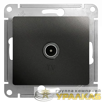 Розетка телевизионная оконечная TV Glossa 1дБ механизм антрацит SE 