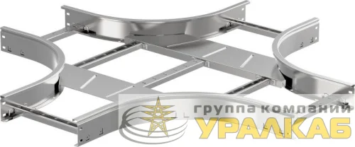 Ответвитель для лотка Х-образ. 55х200 R300 LESTA IEK 