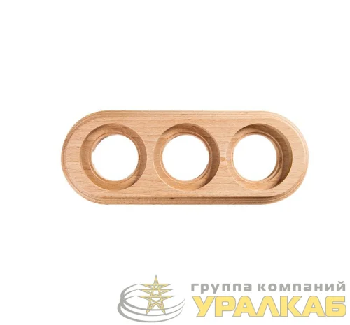 Рамка 3-м ретро дерево натурэль Bironi BF1-630-10 детальная картинка