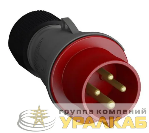 Вилка кабельная Easy&Safe 332EP6 32А 3P+E IP44 6ч ABB 2CMA101984R1000 детальная картинка