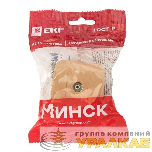 Розетка телевизионная TV 1-м ОП Минск 5-862МГц 75Ом свет. дерево EKF EGA00-027-30 детальная картинка