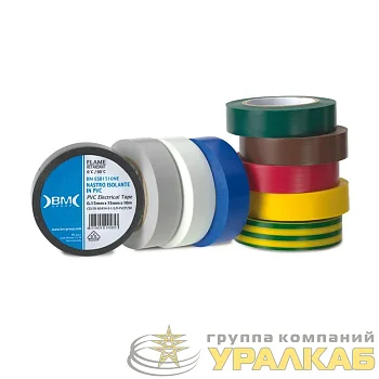 Изолента ПВХ 19мм (рул.25м) бел. BM BM-ESB1925BI