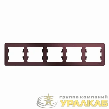 Рамка 5-м Glossa горизонт. баклажан. SE GSL001105
