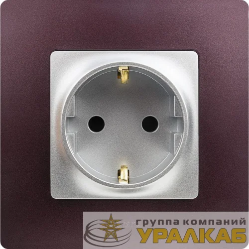 Рамка 1-м Etika сливовый Leg 