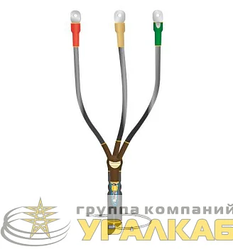 Муфта кабельная концевая внутр. установки 10кВ КВТпН 3х(70-120мм) с болт. наконечн. Нева-Транс Комплект 22020055