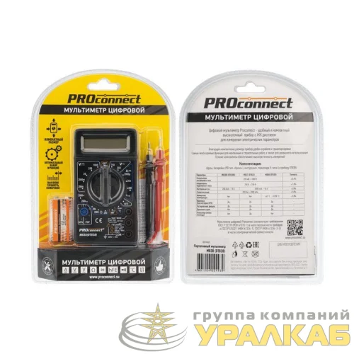 Мультиметр портативный M838 (DT838) PROCONNECT 13-3013 детальная картинка