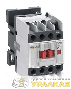 Контактор КМ-103 18А кат. 220В AC 1НО+1НЗ AC-3 DEKraft 22113DEK