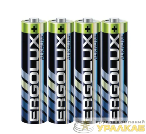 Элемент питания алкалиновый AAA/LR03 1.5В Alkaline SR4 (блист.4шт) Ergolux 14281 детальная картинка
