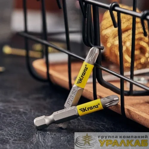 Бита для шуруповерта PZ3х50мм (уп.2шт) Kranz 