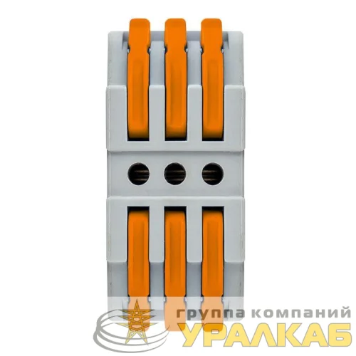 Клемма строительно-монтажная СМК проходная 222-423 3п 0.08-4кв.мм (уп.25шт) PROxima EKF 