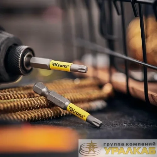 Бита для шуруповерта Torx T25х50мм (уп.2шт) Kranz 