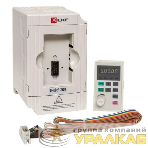 Преобразователь частоты 0.4/0.75кВт 1х230В VECTOR-100 PROxima EKF VT100-0R4-1B детальная картинка