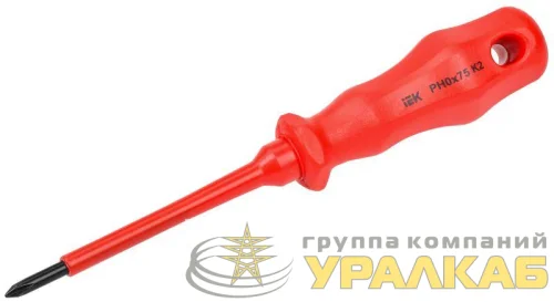 Отвертка диэлектрическая крестовая Ph0х75мм K2 1000В ARMA2L 3 IEK 