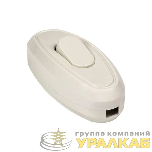Переключатель на шнур бел. 6А 250В EKF APB6-10 детальная картинка