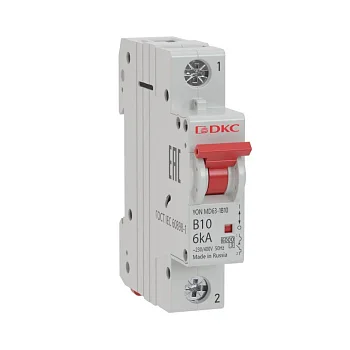 Выключатель автоматический модульный 1п C 10А 10кА MD63 YON 