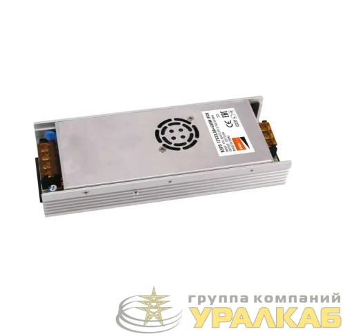Блок питания для светодиодной ленты 400Вт 33А 12В IP20 BSPS метал. JazzWay 1001399A детальная картинка