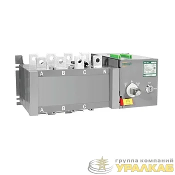 Ввод резерва автоматический АВР АВР-103 4п 250А 10кА на реверс. выкл.-разъед. с мотор. приводом DEKraft 