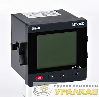 Мультиметр цифровой МТ-96D 3ф вх. 600В 5А RS-485 96х96мм LCD-дисплей DEKraft 