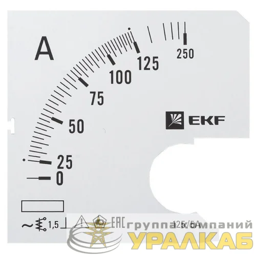 Шкала сменная для A721 125/5А-1.5 PROxima EKF 