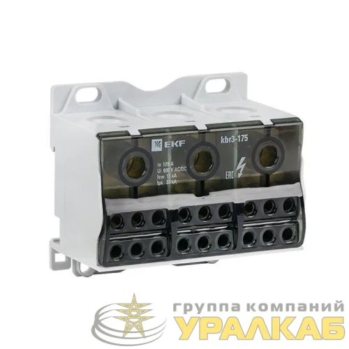 Блок распределительный КБР тройной 175A PROxima EKF 