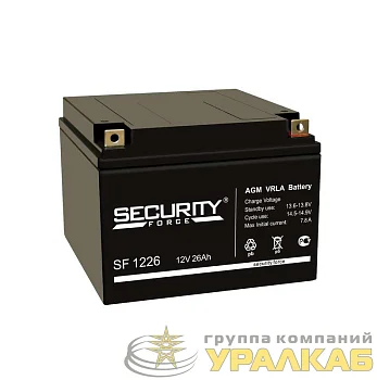 Аккумулятор ОПС 12В 26А.ч Security Force SF 1226