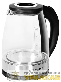 Чайник 1.7л. 1700Вт (стекло)черн. SKG2082 STARWIND 1419834
