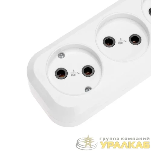 Удлинитель 3х5м без заземл. 2х0.75 бел. PROCONNECT 