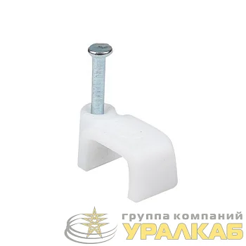 Скоба крепежная квадратная плоская 9мм (уп.50шт) EKF 