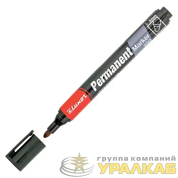 Маркер перманентный пулевидный 1-3мм черн. Luxor Б0048246