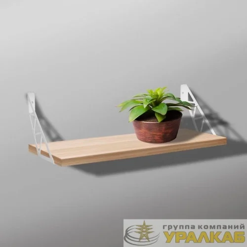 Кронштейн в стиле лофт для крепления полок настенный бел. Rexant 