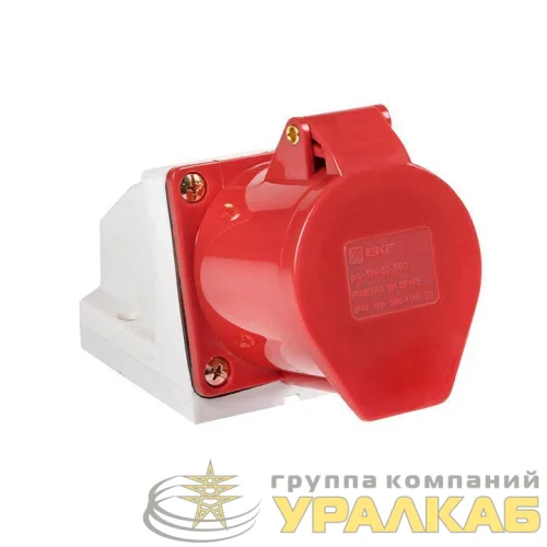 Розетка наружн. уст. 16А 3P+PE IP44 (114) EKF ps-114-16-380 детальная картинка