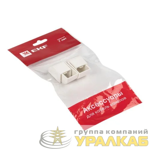 Заглушка 16х16 бел. Plast PROxima (уп.4шт) EKF ecw-16-16x4 детальная картинка
