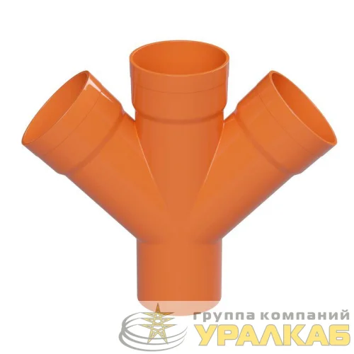 Ответвитель X-образ. для гофр. двустен. труб 45град. d125 DKC 021125 детальная картинка