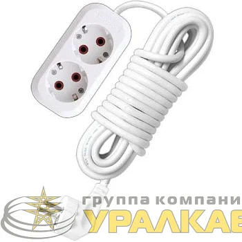 Удлинитель 2х5м с заземл. 10А IP20 У10-553 ПВС 3х0.75 UNIVersal 553-05